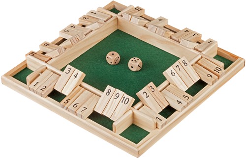 Philos Shut the Box 10, für 1–4 Spieler