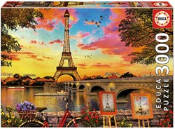 Educa Sonnenuntergang in Paris (3000)