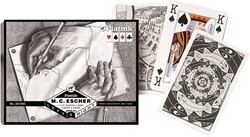 Piatnik Escher Left & Right Spielkarten – Doppeldeck