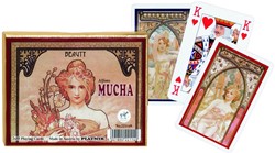 Piatnik Mucha Beauty Spielkarten – Doppeldeck