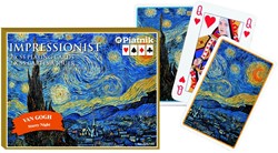 Piatnik Vincent van Gogh Sternennacht-Spielkarten – Doppeldeck