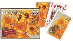 Piatnik Vincent van Gogh Sonnenblumen-Spielkarten – Doppeldecker