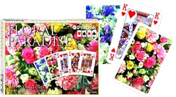 Piatnik Floral Paradise Pink Spielkarten – Doppeldeck