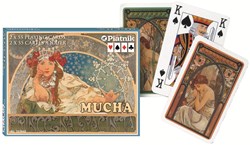 Cartes à jouer Piatnik Mucha Hyacinta - Double Decker