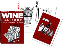 Piatnik Wine Cartoons Spielkarten – Einzeldeck