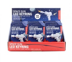Kikkerland porte-clés Space Gun avec lampe LED - gadget jouet