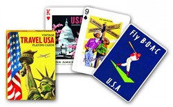 Piatnik Travel USA Spielkarten – Einzeldeck