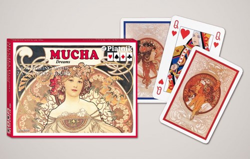Piatnik Mucha - Cartes à jouer Dreams - Double Decker