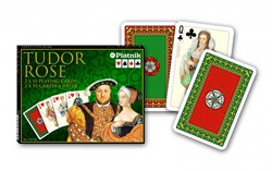 Piatnik Tudor Rose Spielkarten – Doppeldeck