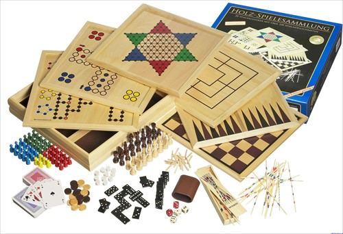 Philos 3102 - Holz-Spielesammlung mit 100 Spielmöglichkeiten