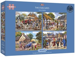 Gibsons Puzzle The Evacuees - 4 x 500 Teile