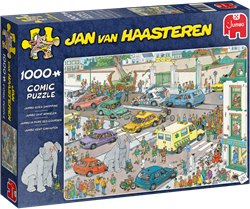 Jumbo-Puzzle Jan van Haasteren geht einkaufen - 1000 Teile