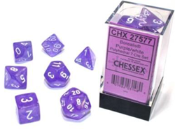Chessex Borealis Polyhedral Lila/weiß Luminary Würfel Set 7 Stück