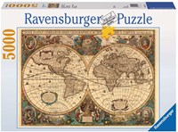 Ravensburger Puzzle historische Weltkarte - 5000 Teile Premium Qualität