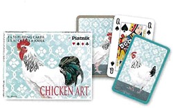 Piatnik Chicken Art Spielkarten – Doppeldeck