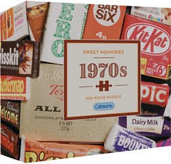 Gibsons Sweet Memories of the 1970s - Coffret cadeau (500)