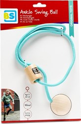 BS Toys Knöchelsprungball Blau - Retro Hüpfspiel für Kinder