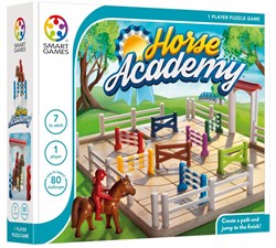 Smart Games Denkspiel Horse Academy - 80 Herausforderungen Pferde Parcours