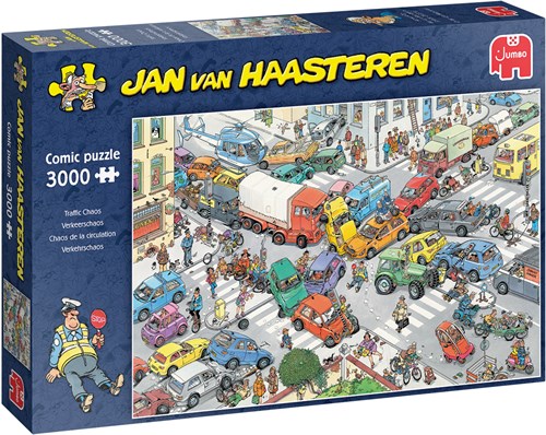 Jan van Haasteren Puzzle Verkehrschaos 3000 Teile Cartoon Puzzle Erwachsene