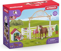 Schleich Horse Club - Spielfigurenset Hannahs Gastpferde und Hund Ruby 42458