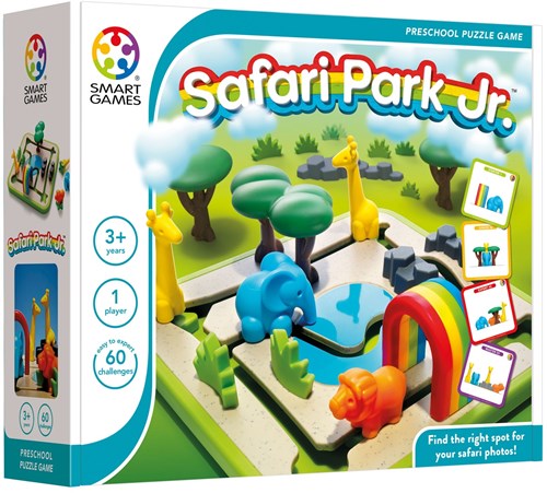 Smart Games Lernspiel Safari Park Jr. - 60 Herausforderungen für Kleinkinder
