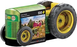 Eurographics puzzle tracteur vintage - 550 pièces - boîte en métal