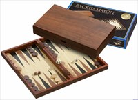 Philos Backgammon Holz Brettspiel Medium - Magnetverschluss