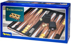 Philos Backgammon Spiel Kassette Fourni Groß klassisches Brettspiel
