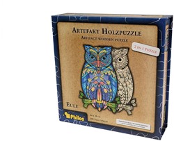 Philos Artefact Houten Puzzel 2 in 1 Uil (199)