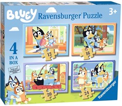 4 puzzels 12+16+20+24 stukjes - Bluey