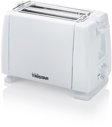 Tristar grille-pain blanc 2 tranches avec support à petits pains et 6 niveaux