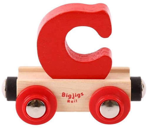 Bigjigs Rail Rail Buchstabenzug C (Der Lieferumfang umfasst nur EIN Stück)