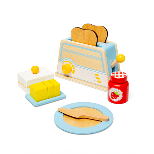 BigJigs set petit-déjeuner en bois jouet - cuisine d'imitation