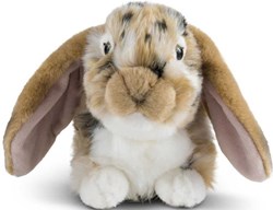 BROWN DUTCH LOP EARED RABBIT PLUSH STUFFED ANIMAL TOY