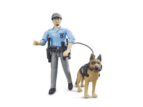 Bruder figurine de police avec chien - set de jouets police bworld-2
