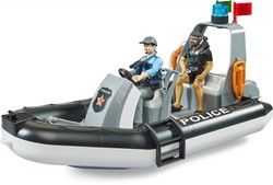 Bruder Bruder bworld Politieboot met zwaailicht, incl 2 figuren en accessoires