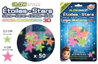 Buki stickers étoiles 3D - Décoration lumineuse chambre enfant