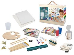 Buki Malstudio Acrylfarben Set - Künstlerkoffer für Kinder komplett