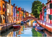 Educa Puzzle Burano Italien 3000 Teile Erwachsene Stadtmotiv
