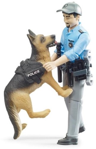 Bruder figurine de police avec chien - set de jouets police bworld-3