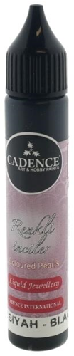 Cadence dekorative Farbe Colored Pearls Opaque 25 ml schwarz Hobby