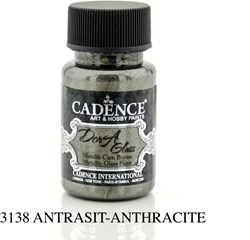 Cadence Cadence Dora Metallic Glas Verf 50 ml Antraciet