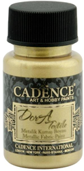 Cadence Cadence Dora Metallic Textielverf 50 ml Witgoud