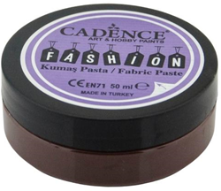 Cadence Textilfarbe Fashion Relief Paste dunkelbraun 50 ml Acryl