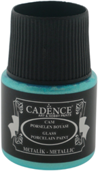 Cadence Cadence Glas- en Porseleinverf Metallic 45 ml Turquoise