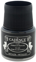 Cadence Cadence Glas- en Porseleinverf Metallic 45 ml Zilver