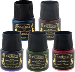 Cadence Cadence Glas- en Porseleinverf Opaque 45 ml Bordeaux