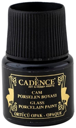 Cadence Cadence Glas- en Porseleinverf Opaque 45 ml Zwart