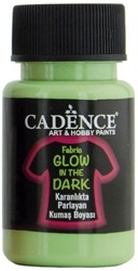 Cadence Cadence Glow in the Dark Stofffarbe, 50 ml, Dunkelgrün