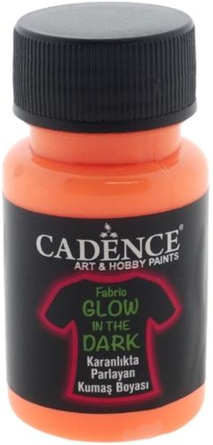 Cadence Cadence Glow in the Dark Textielverf 50 ml Oranje